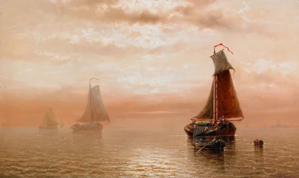 Sonnenuntergang über dem Meer